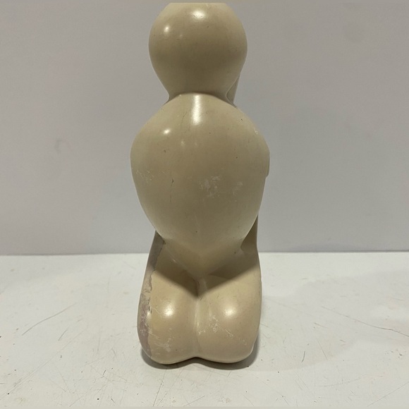 Art Figure Kenya Soap Stone 5.25” Inches “Kissing Couple” Wedding Gift - Picture 2 of 10